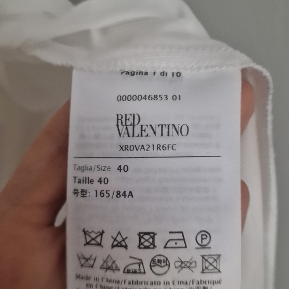 RED Valentino White Lace Midi Dress Size 40 - Picture 2 of 8